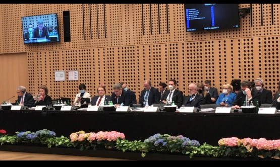 Predsjedavajući Predstavničkog doma dr. Denis Zvizdić obratio se učesnicima Konferencije predsjednika parlamenata zemalja EU na Brdu kod Kranja